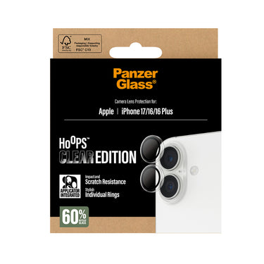 PanzerGlass Hoops Lens Protector for iPhone 17 - Clear